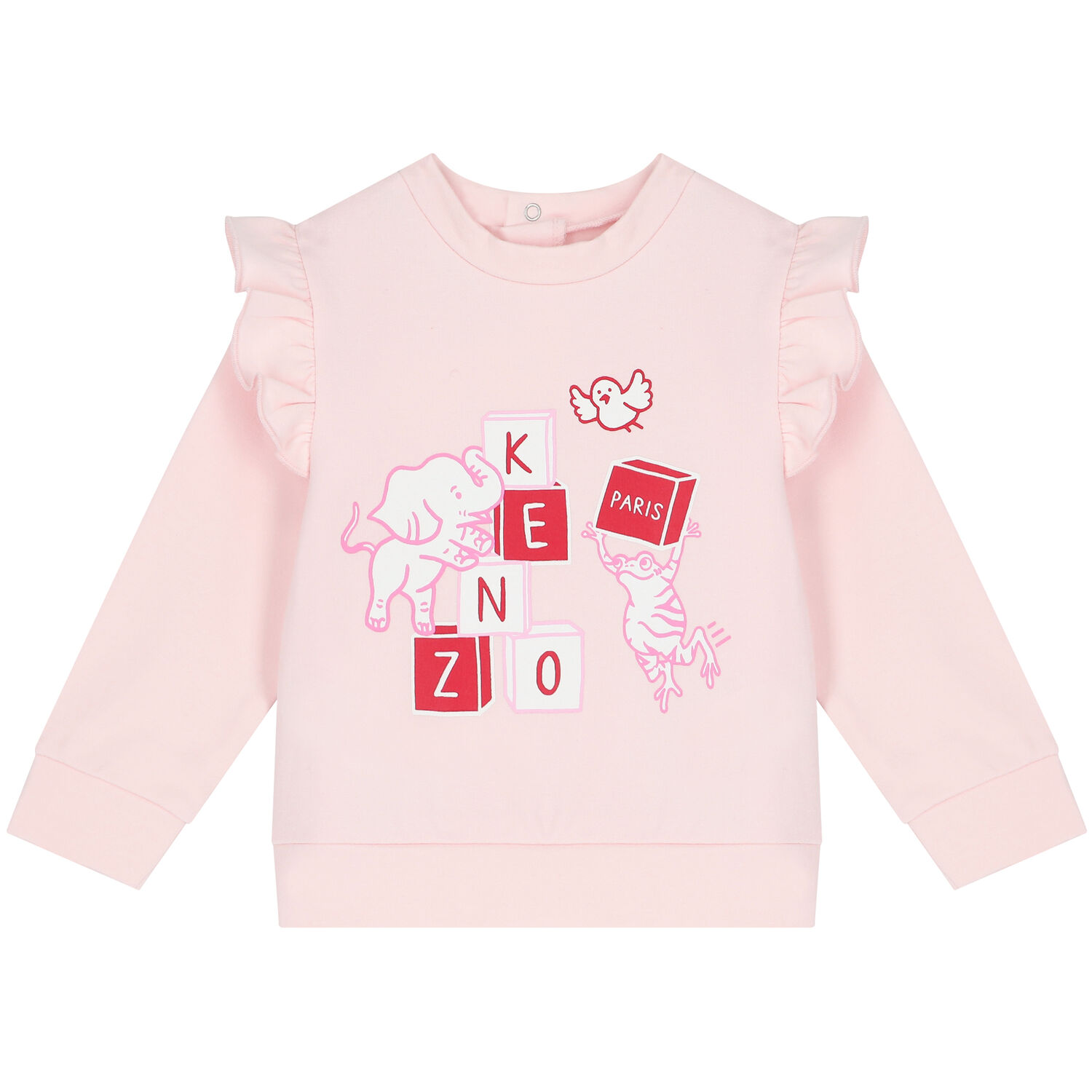 Baby Girls Pink & Red Logo & Animals Leggings Set, 1, hi-res